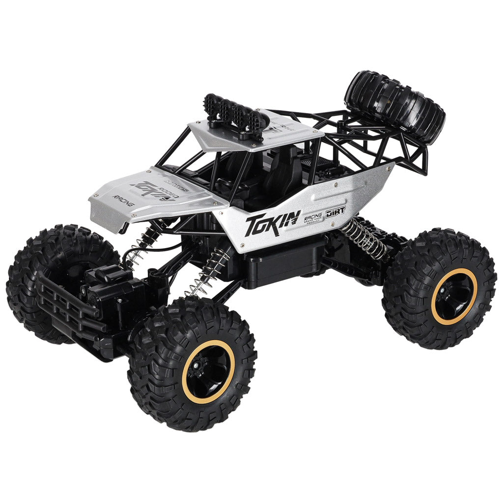 Tālvadības auto Rock Crawler 4×4, metāla, 1:12, sudraba | EcoToys