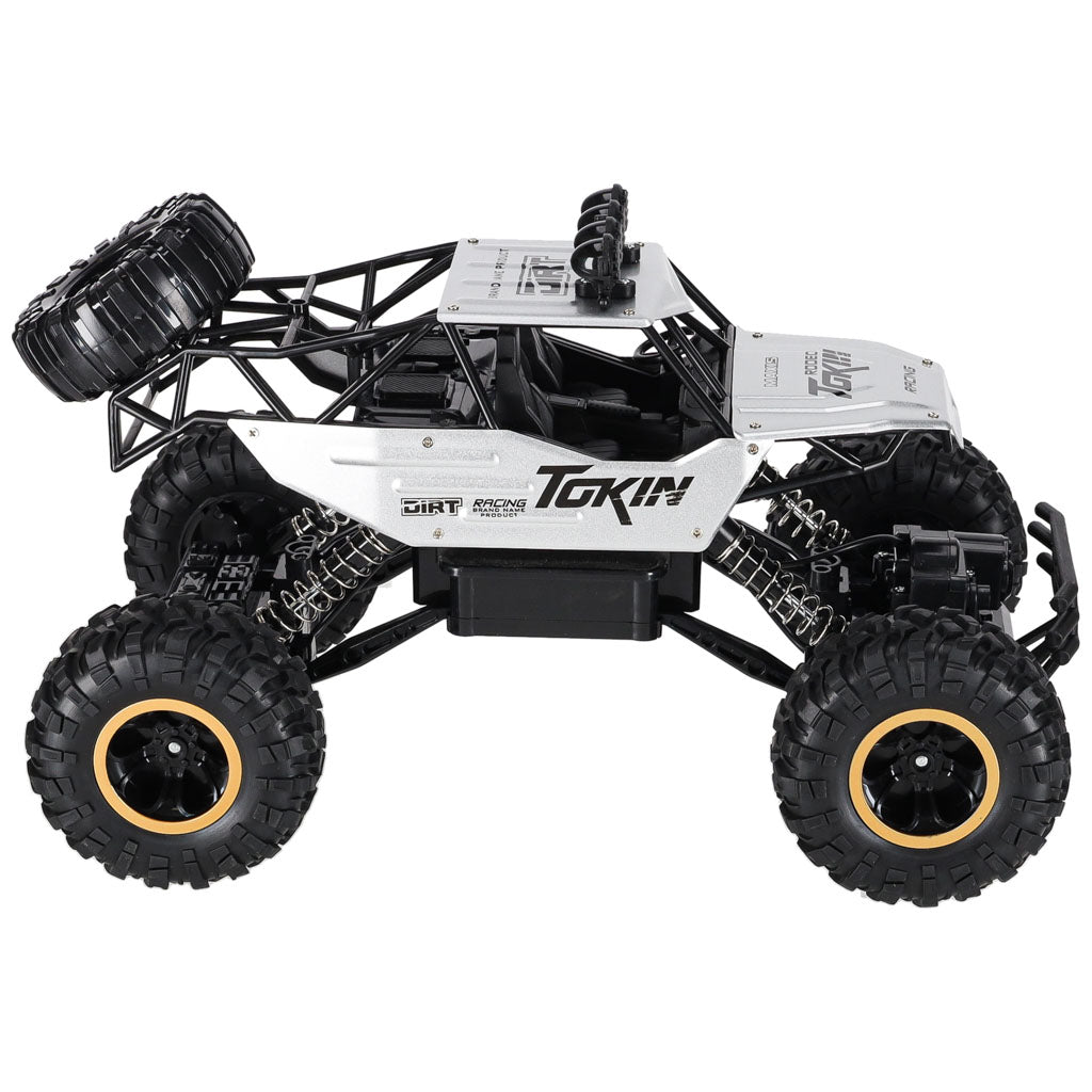 Tālvadības auto Rock Crawler 4×4, metāla, 1:12, sudraba | EcoToys
