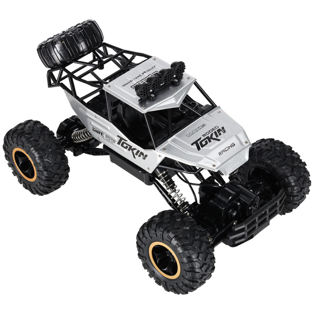 Tālvadības auto Rock Crawler 4×4, metāla, 1:12, sudraba | EcoToys
