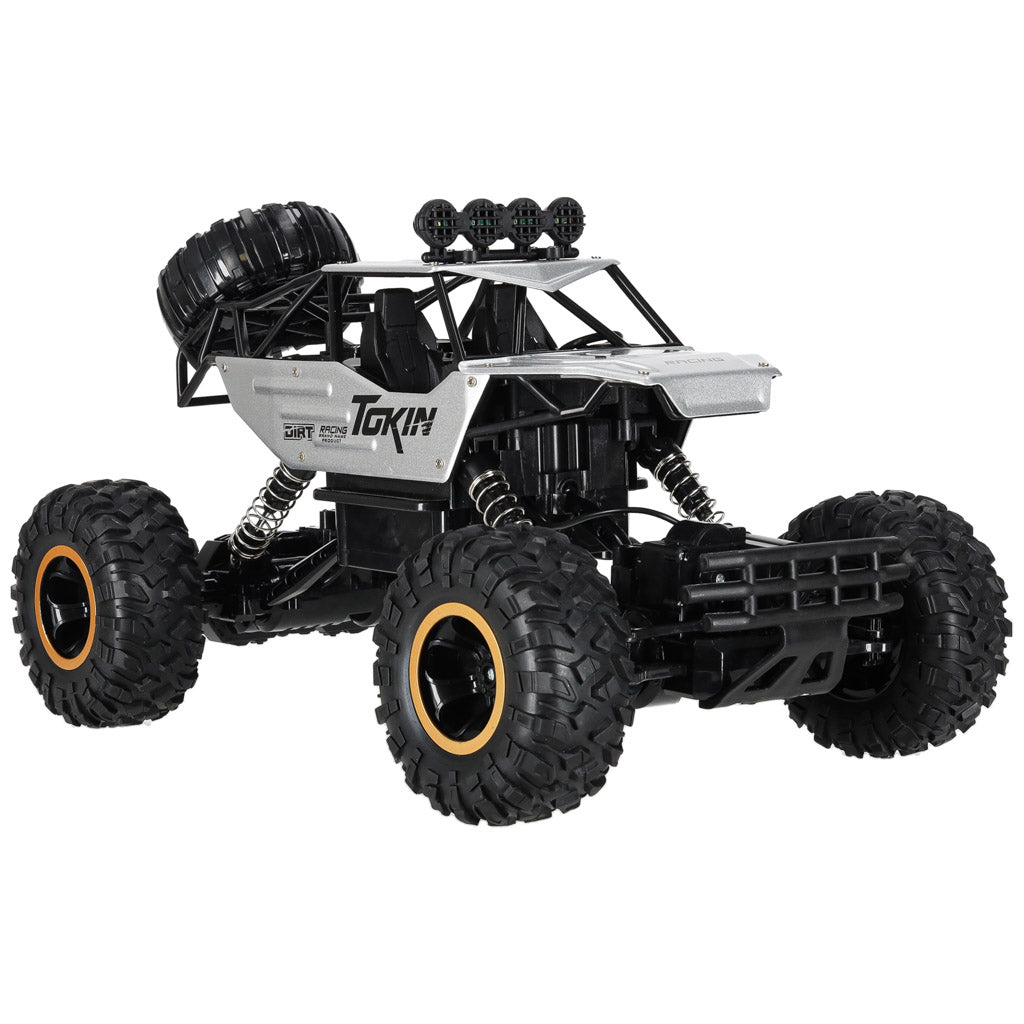 Tālvadības auto Rock Crawler 4×4, metāla, 1:12, sudraba | EcoToys