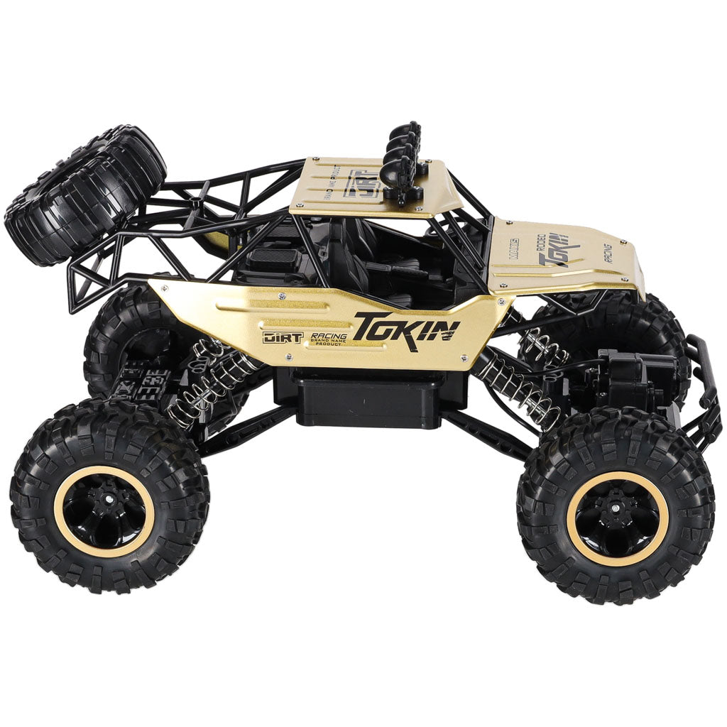 Tālvadības auto Rock Crawler 4×4, metāla, 1:12, zelta | EcoToys