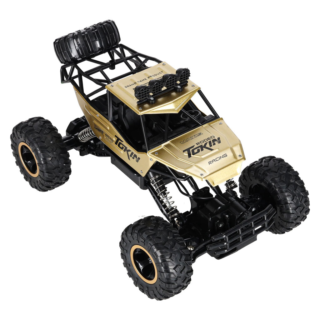 Tālvadības auto Rock Crawler 4×4, metāla, 1:12, zelta | EcoToys