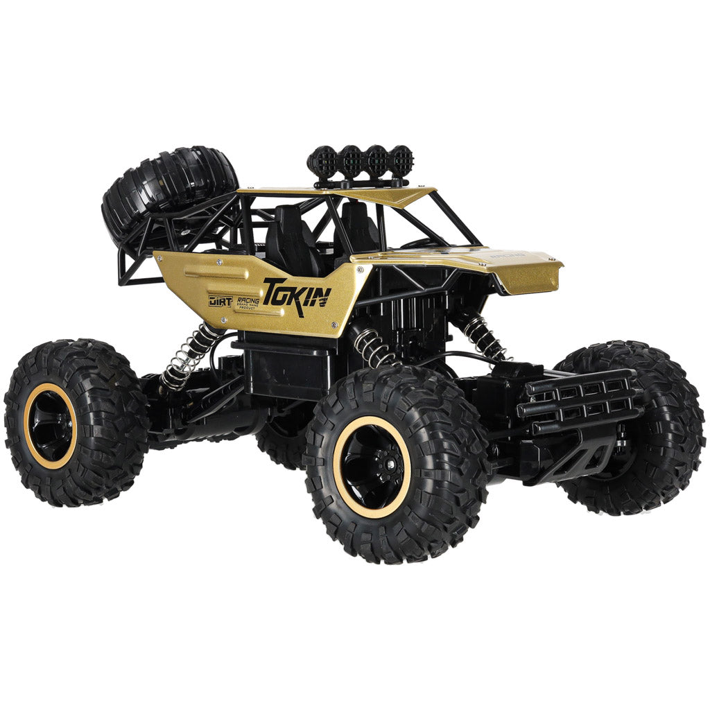 Tālvadības auto Rock Crawler 4×4, metāla, 1:12, zelta | EcoToys