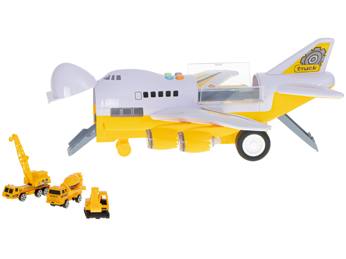 Transporta lidmašīna ar 6 celtniecības mašīnām | EcoToys