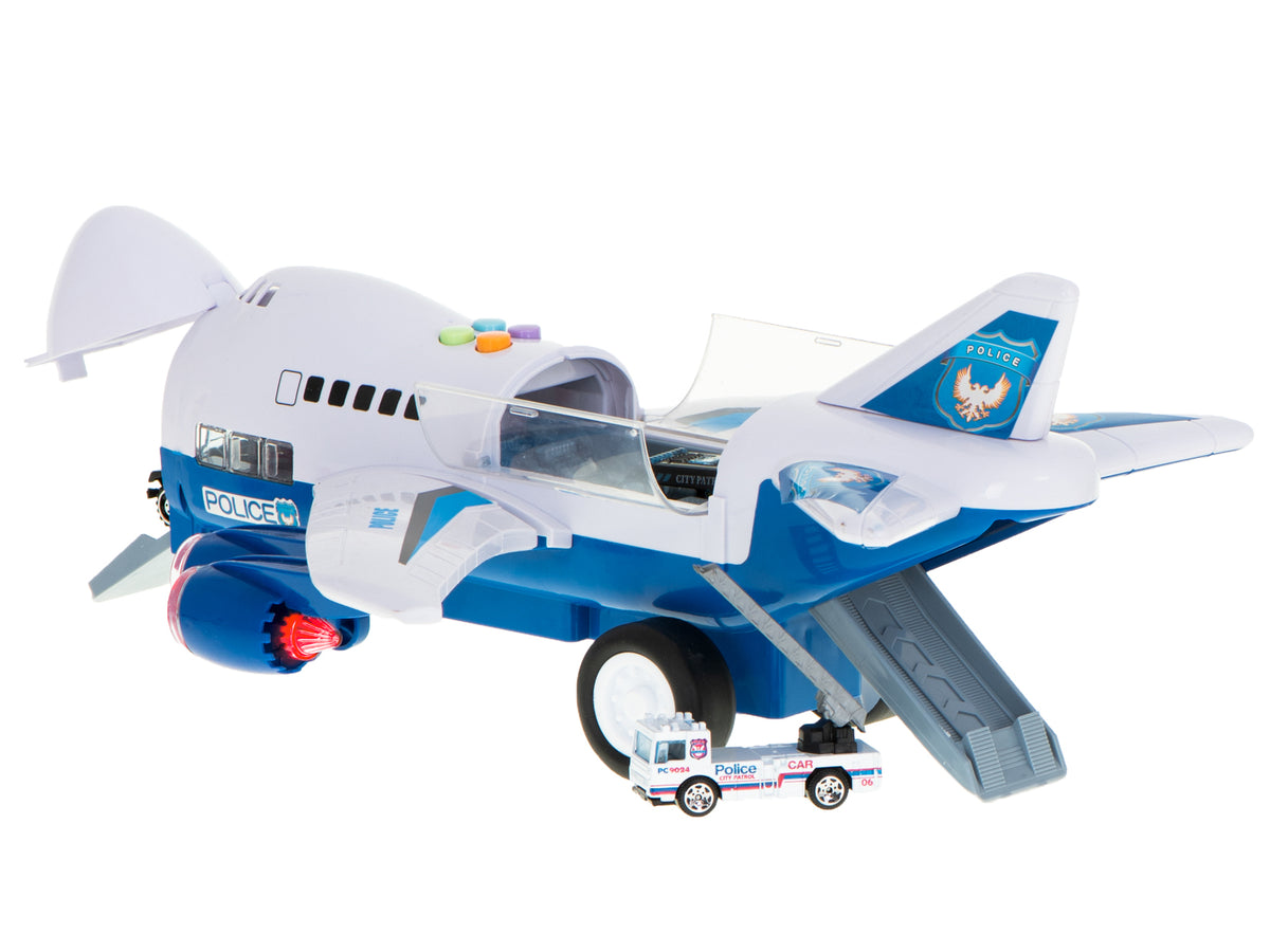Transporta lidmašīna ar 6 policijas automašīnām | EcoToys