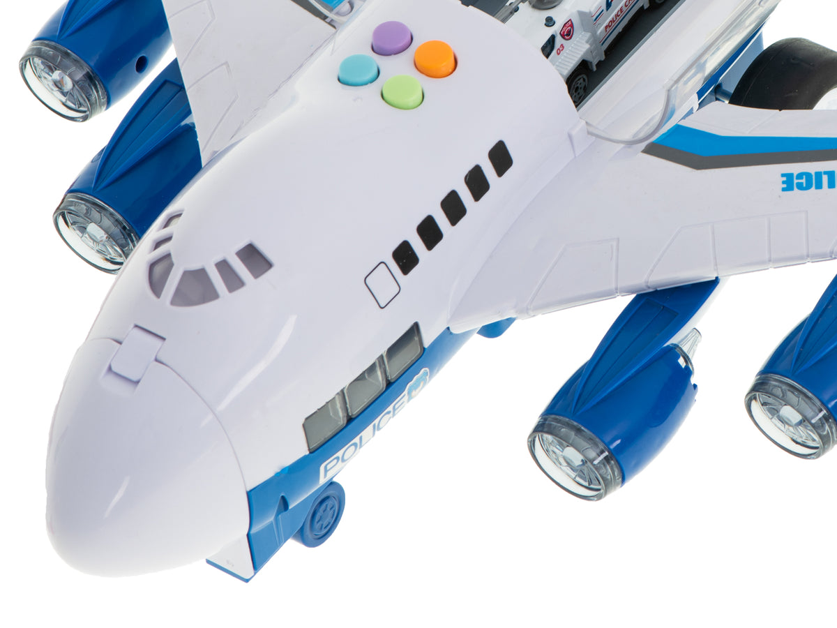 Transporta lidmašīna ar 6 policijas automašīnām | EcoToys