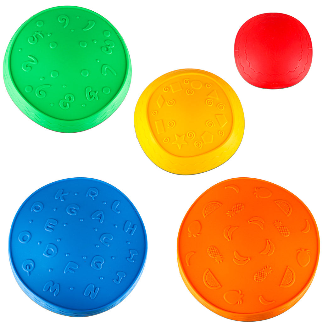 Sensorais ceļš upes akmeņi līdzsvara apmācības grīdai ir lava play 5gab | EcoToys