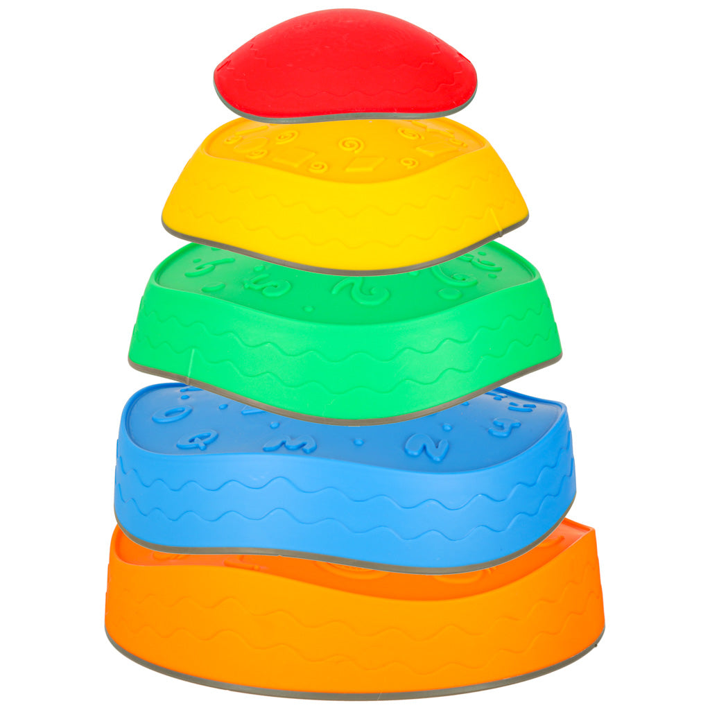 Sensorais ceļš upes akmeņi līdzsvara apmācības grīdai ir lava play 5gab | EcoToys