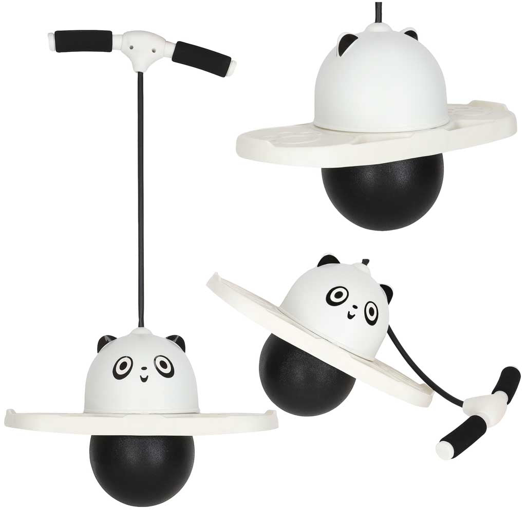 Bērnu lēkšanas rīks „Pogo Balance Jumper“, balts un melns | EcoToys