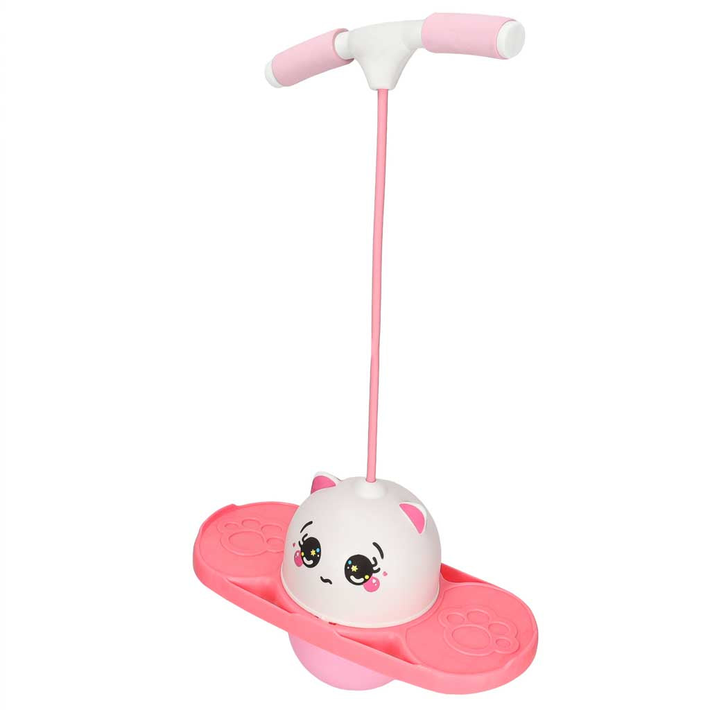 Pogo līdzsvara lēkšanas rīks bērniem, balts un rozā | EcoToys