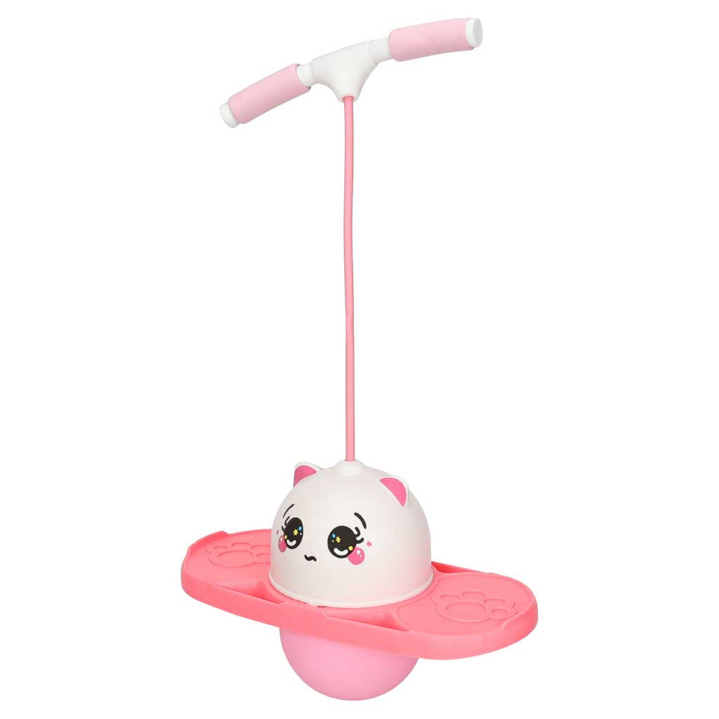 Pogo līdzsvara lēkšanas rīks bērniem, balts un rozā | EcoToys