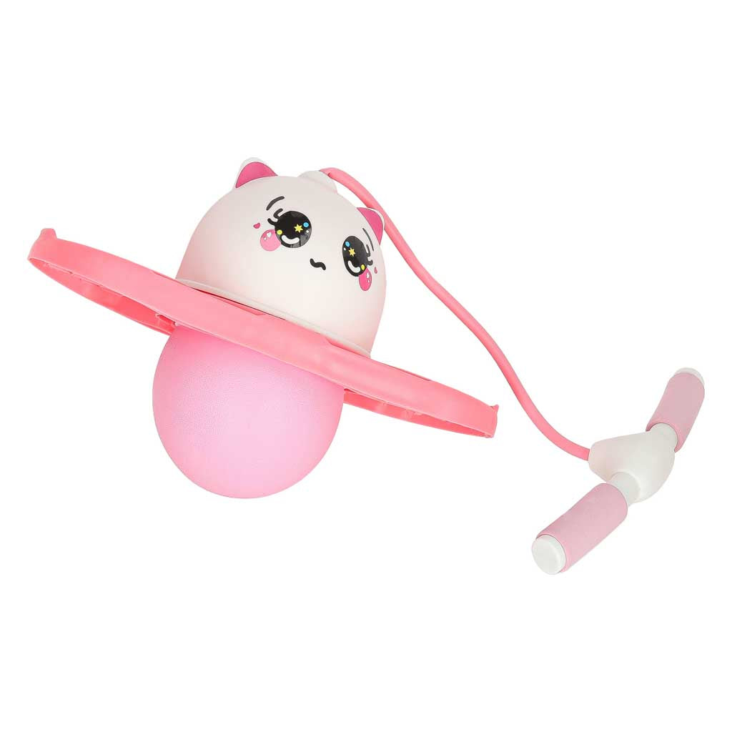 Pogo līdzsvara lēkšanas rīks bērniem, balts un rozā | EcoToys