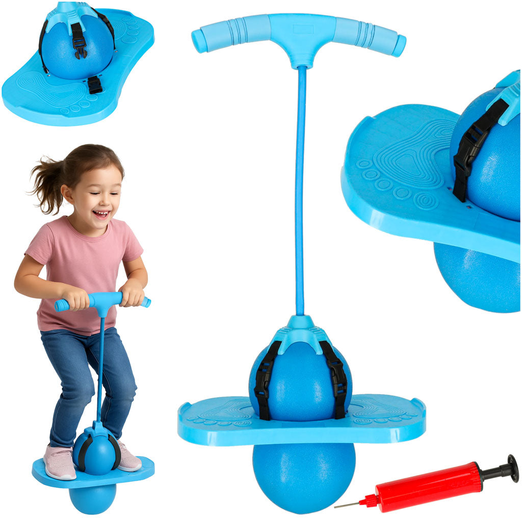 Bērnu pogo lēcējs līdzsvaram, zils | EcoToys