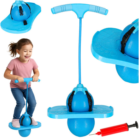 Bērnu pogo lēcējs līdzsvaram, zils | EcoToys