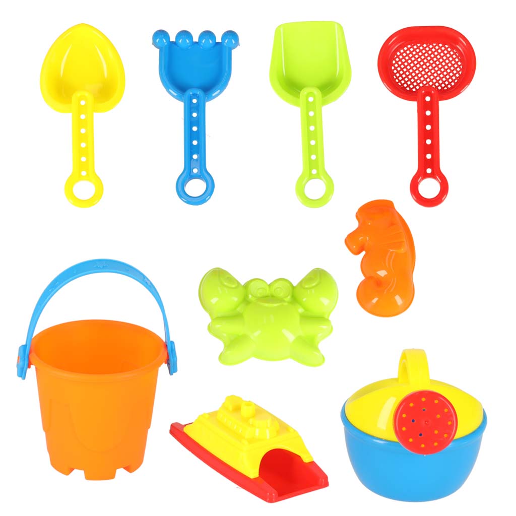 Ūdens galds četras daļas smilšu kaste lāpsta laistīšanas kanna taburete | EcoToys