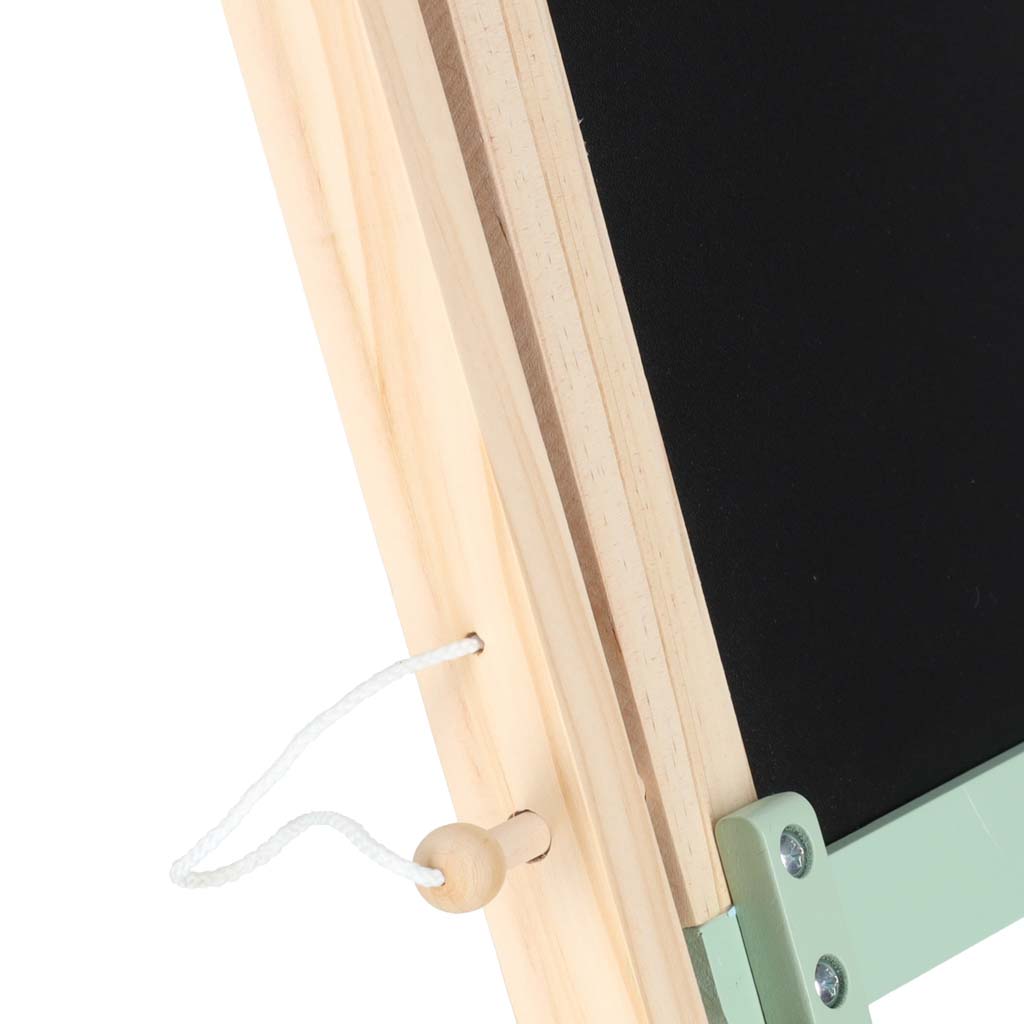 Koka krīta tāfele LULILO ar magnētiem un groziņiem, 110 cm | EcoToys