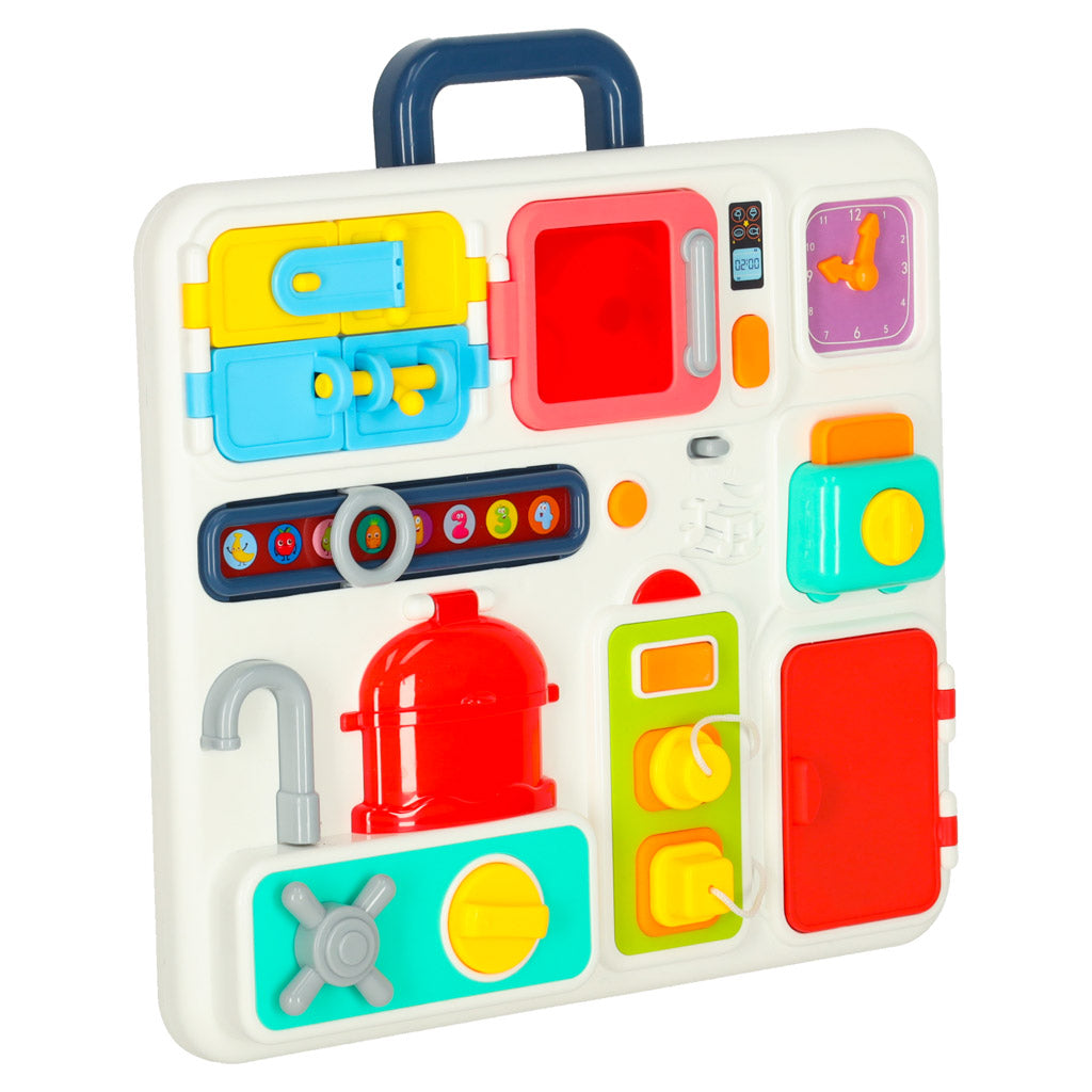 Sensoro manipulāciju dēlis montessori virtuves pulkstenis gaismas skaņa | EcoToys