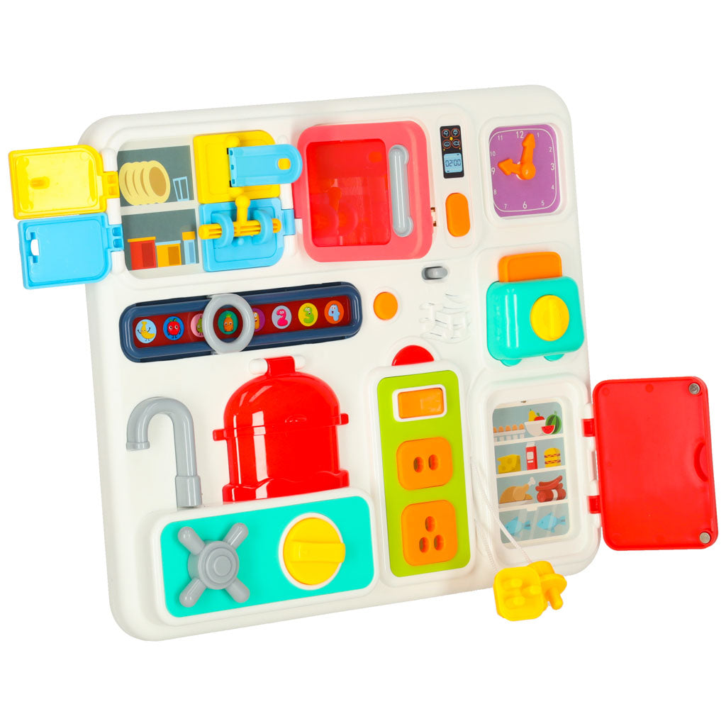 Sensoro manipulāciju dēlis montessori virtuves pulkstenis gaismas skaņa | EcoToys