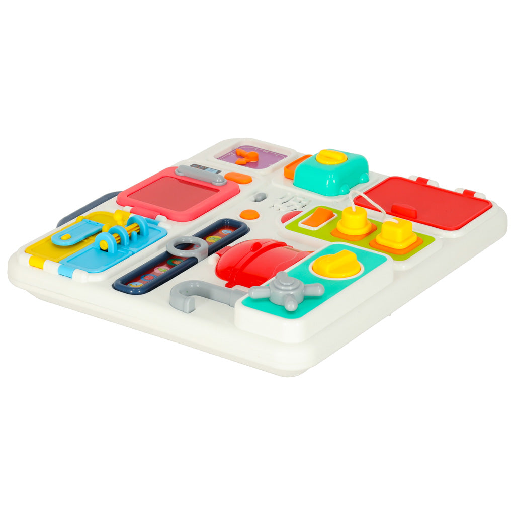 Sensoro manipulāciju dēlis montessori virtuves pulkstenis gaismas skaņa | EcoToys