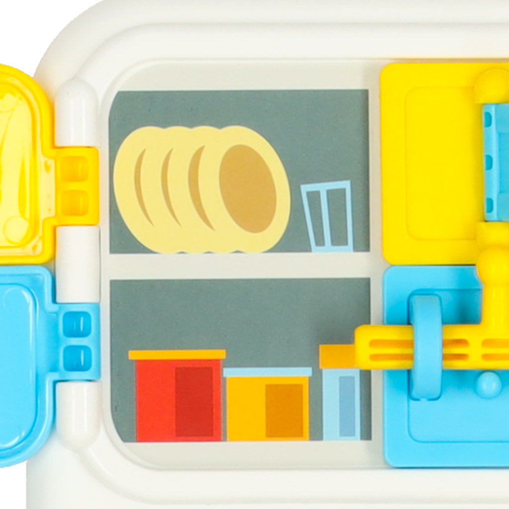 Sensoro manipulāciju dēlis montessori virtuves pulkstenis gaismas skaņa | EcoToys