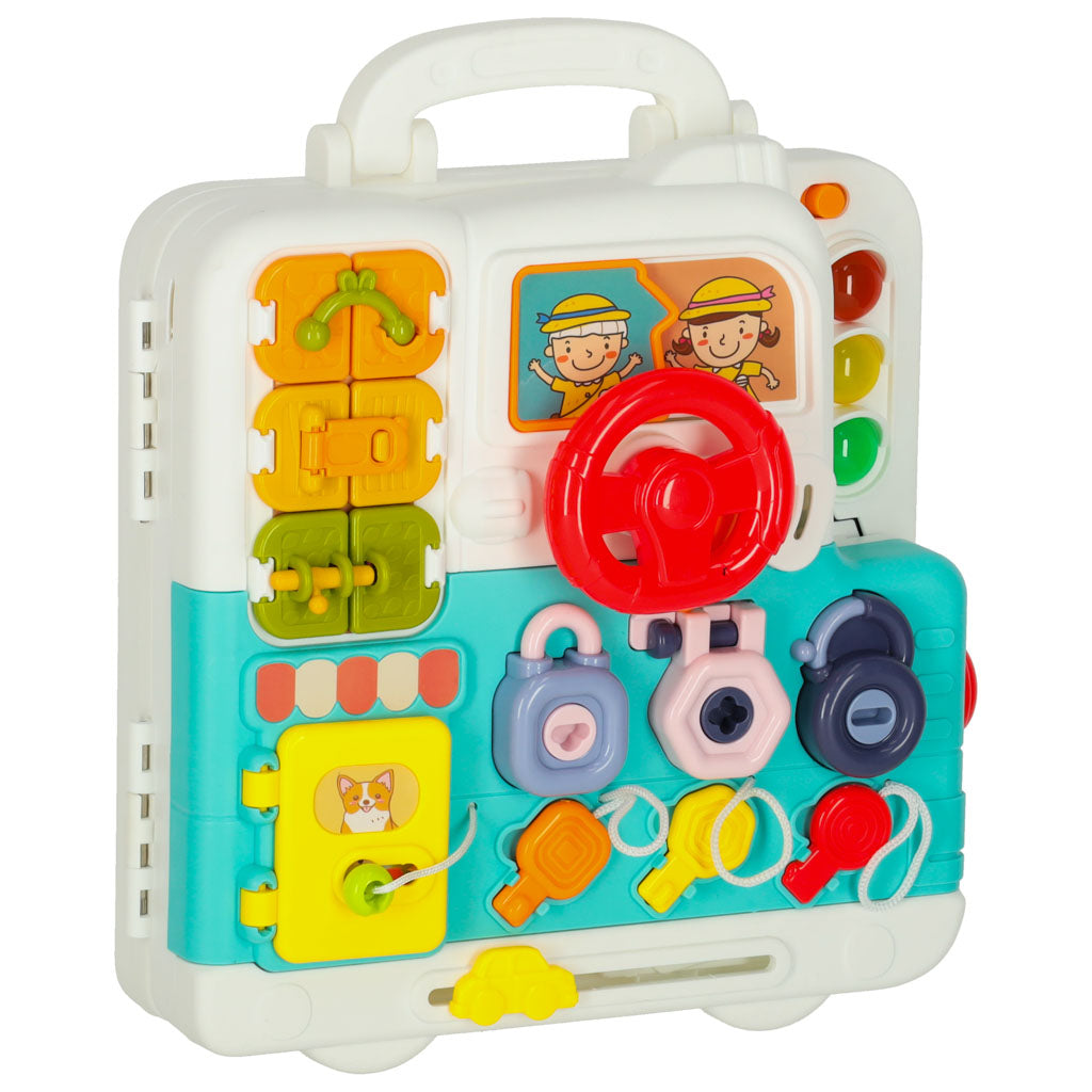 Montessori sensorā tāfele “Lācītis” XXL ar gaismām un skaņām | EcoToys