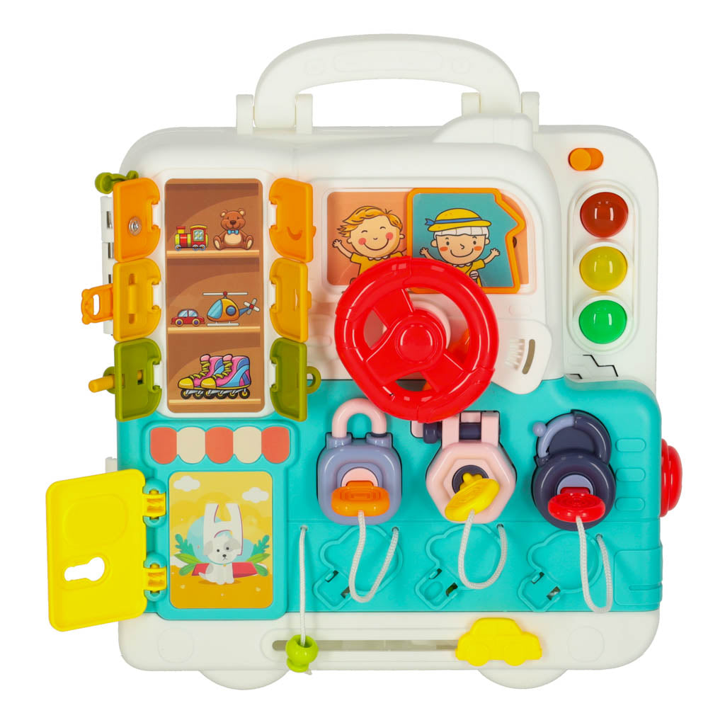 Montessori sensorā tāfele “Lācītis” XXL ar gaismām un skaņām | EcoToys
