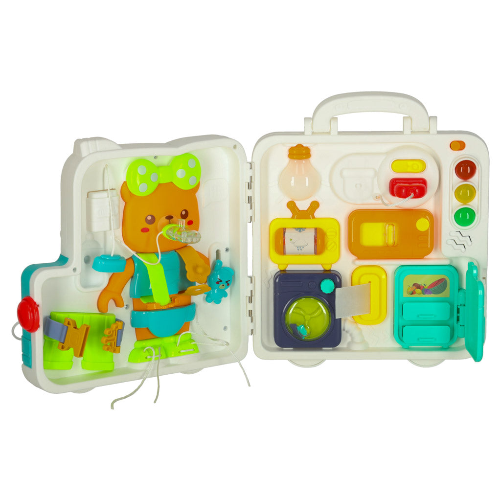 Montessori sensorā tāfele “Lācītis” XXL ar gaismām un skaņām | EcoToys