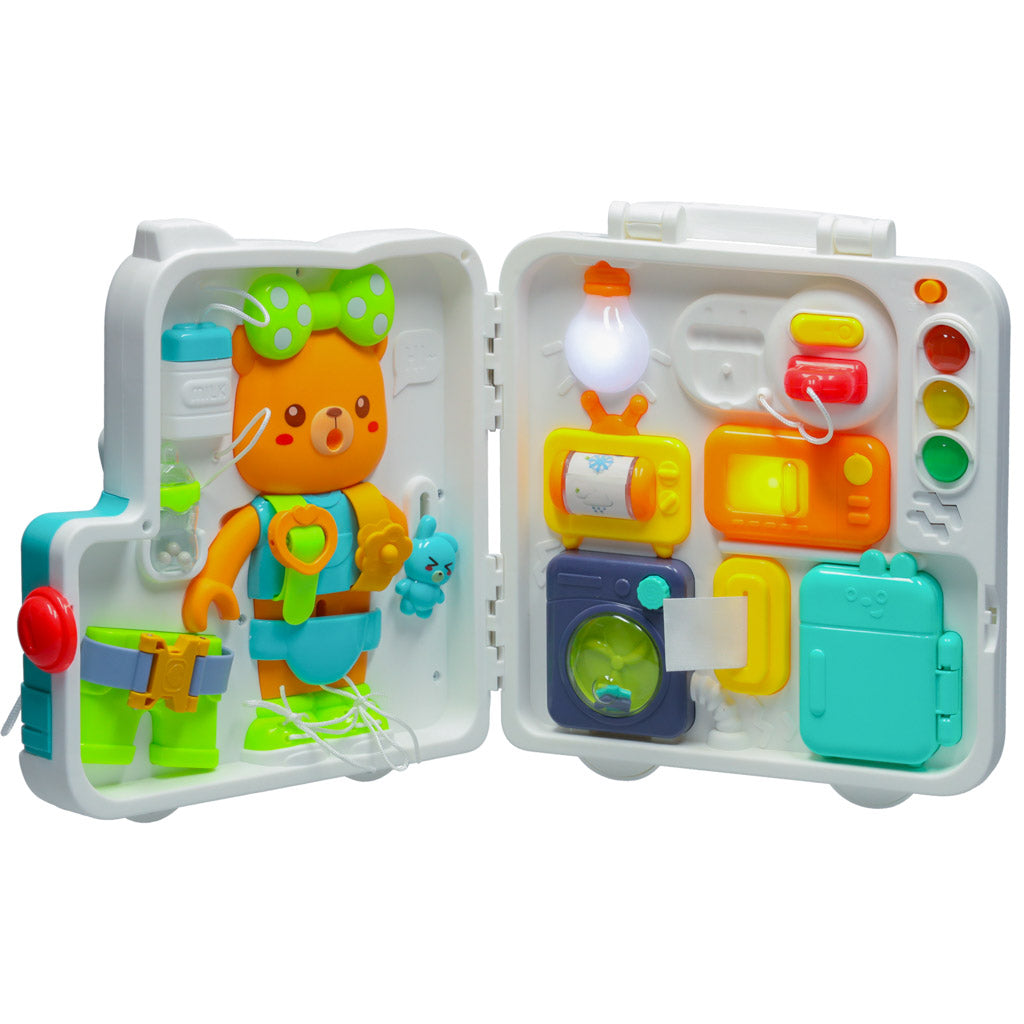 Montessori sensorā tāfele “Lācītis” XXL ar gaismām un skaņām | EcoToys
