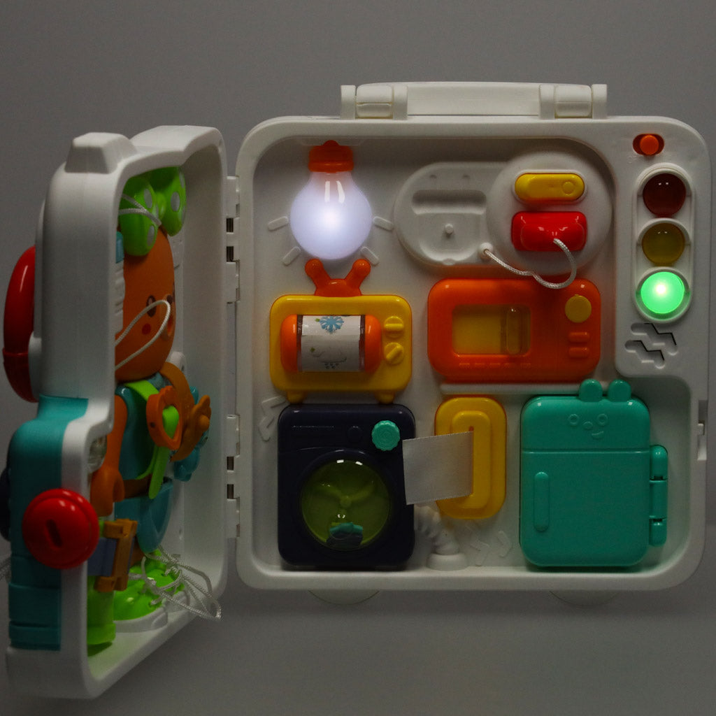 Montessori sensorā tāfele “Lācītis” XXL ar gaismām un skaņām | EcoToys
