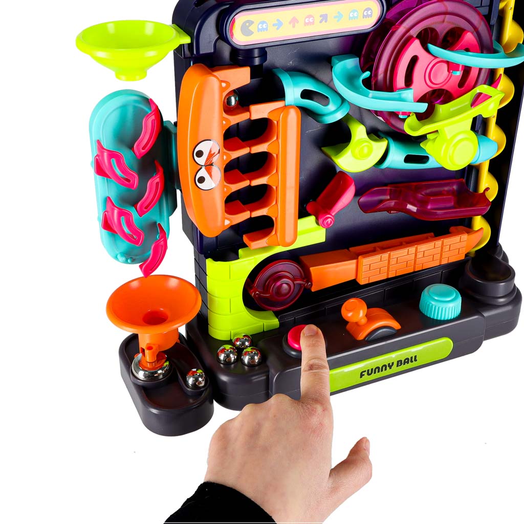 Bumbiņu arkāde – šķēršļu trase ar bumbiņām | EcoToys