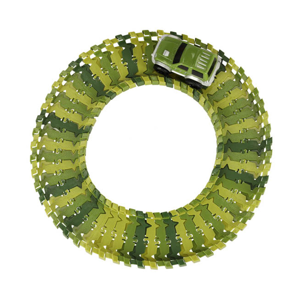 Sacīkšu trase dinozauri automašīnas 240 elementi | EcoToys