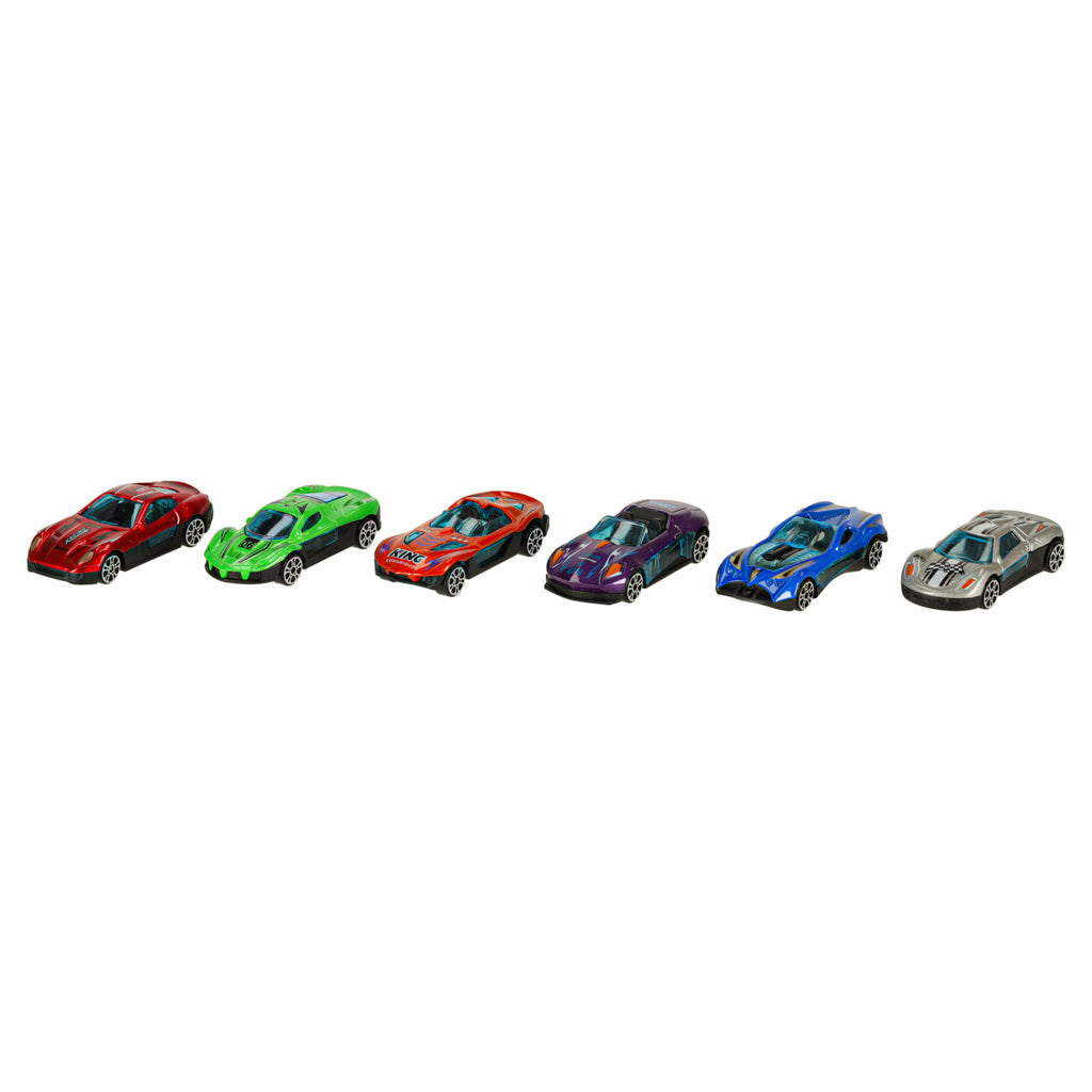 Autofurgons ar sacīkšu trases slaidu 6el oranžs | EcoToys