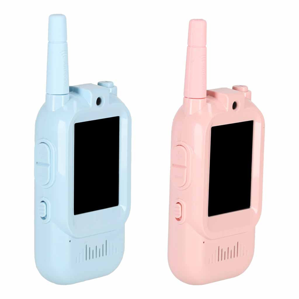 Bērnu rācijas ar kameru un video funkciju, zila-rozā | EcoToys