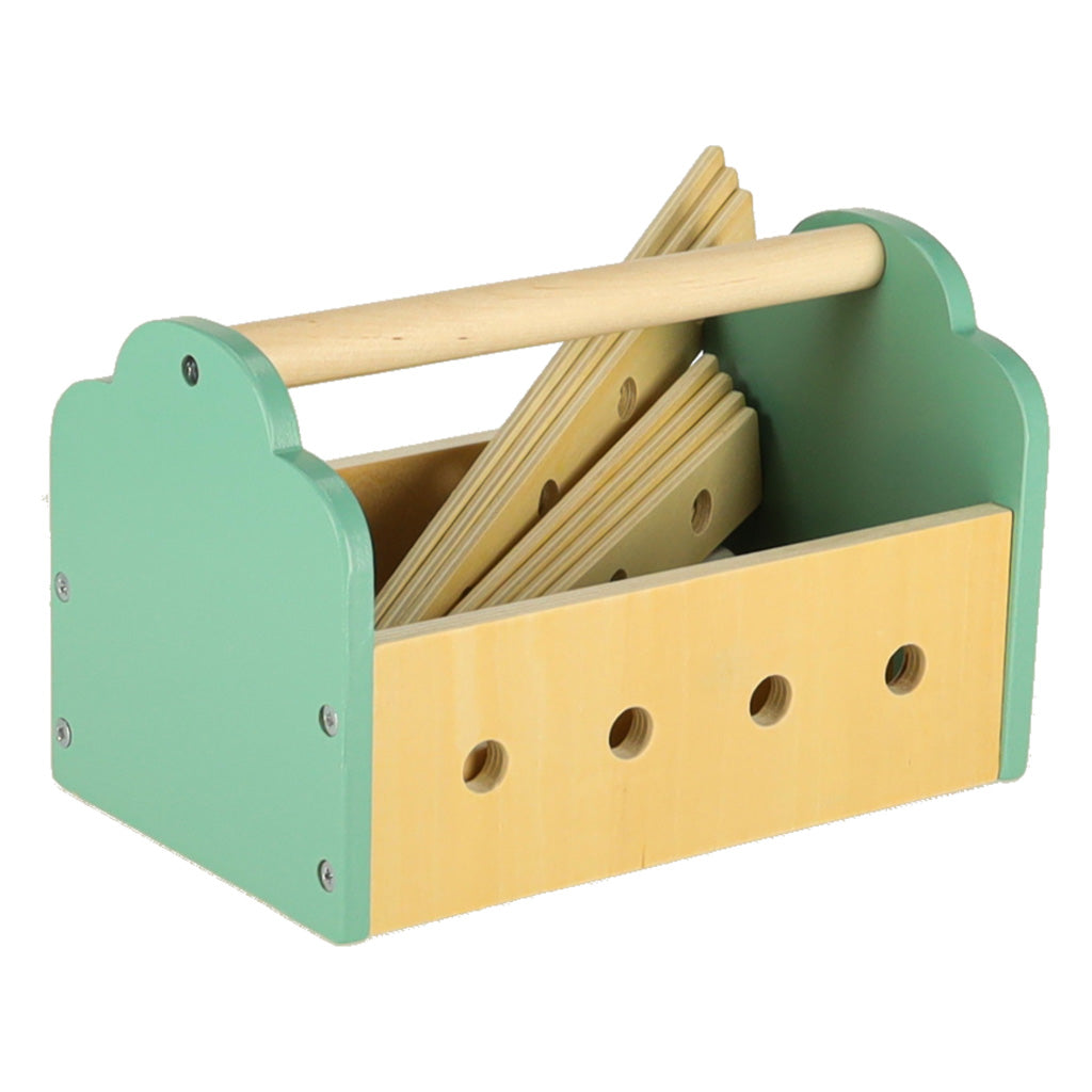 LULILO Fikso koka darbnīca ar instrumentiem un skaņām, 86 cm | EcoToys