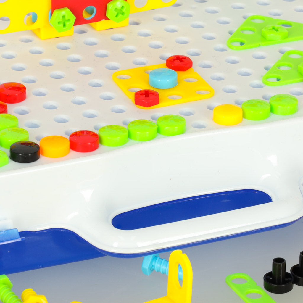 Konstruktors ar elektrisko skrūvgriezi koferī, 237 el. | EcoToys