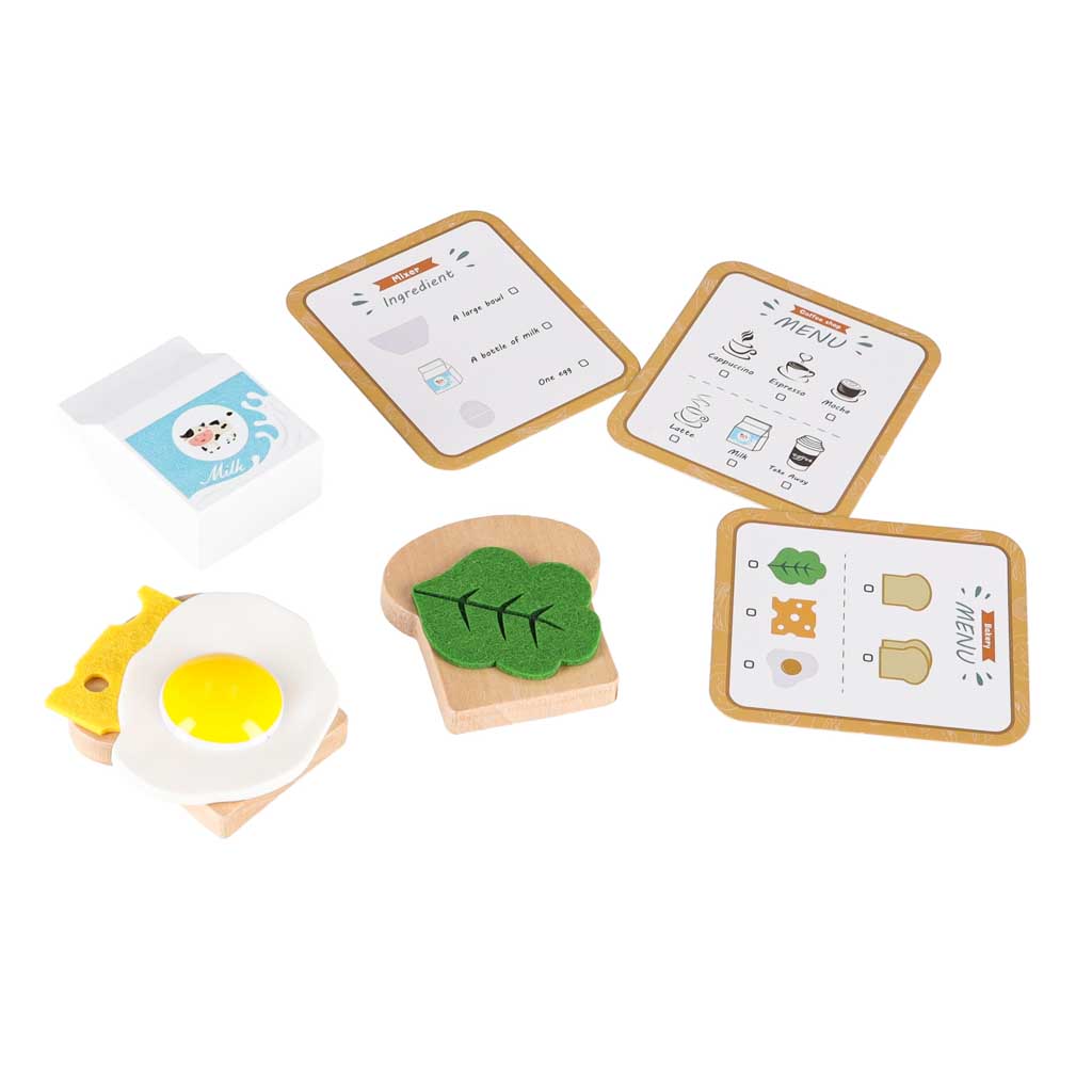 Koka virtuves tehnikas komplekts bērniem: tosteris, kafijas automāts, mikseris | EcoToys