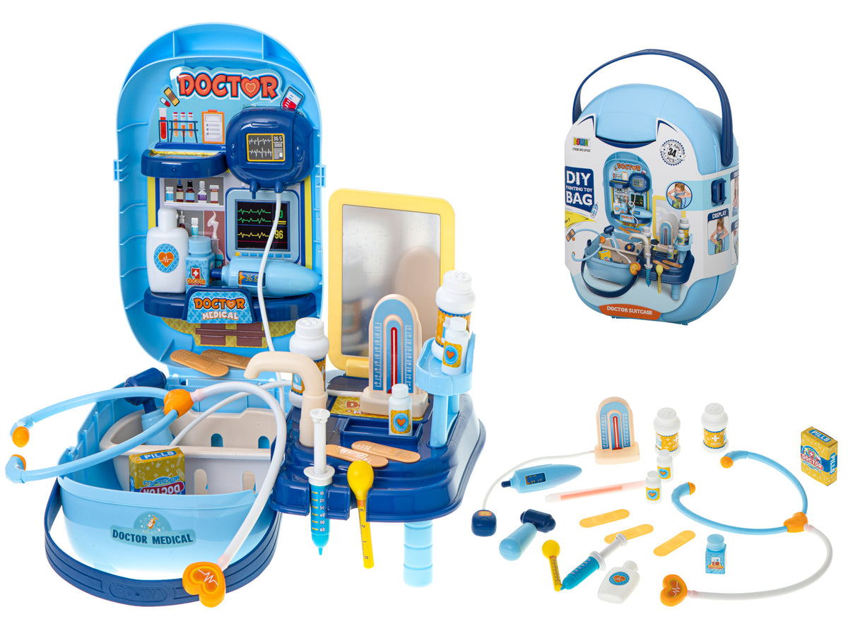 Mazā ārsta komplekts koferī ar 34 piederumiem | EcoToys