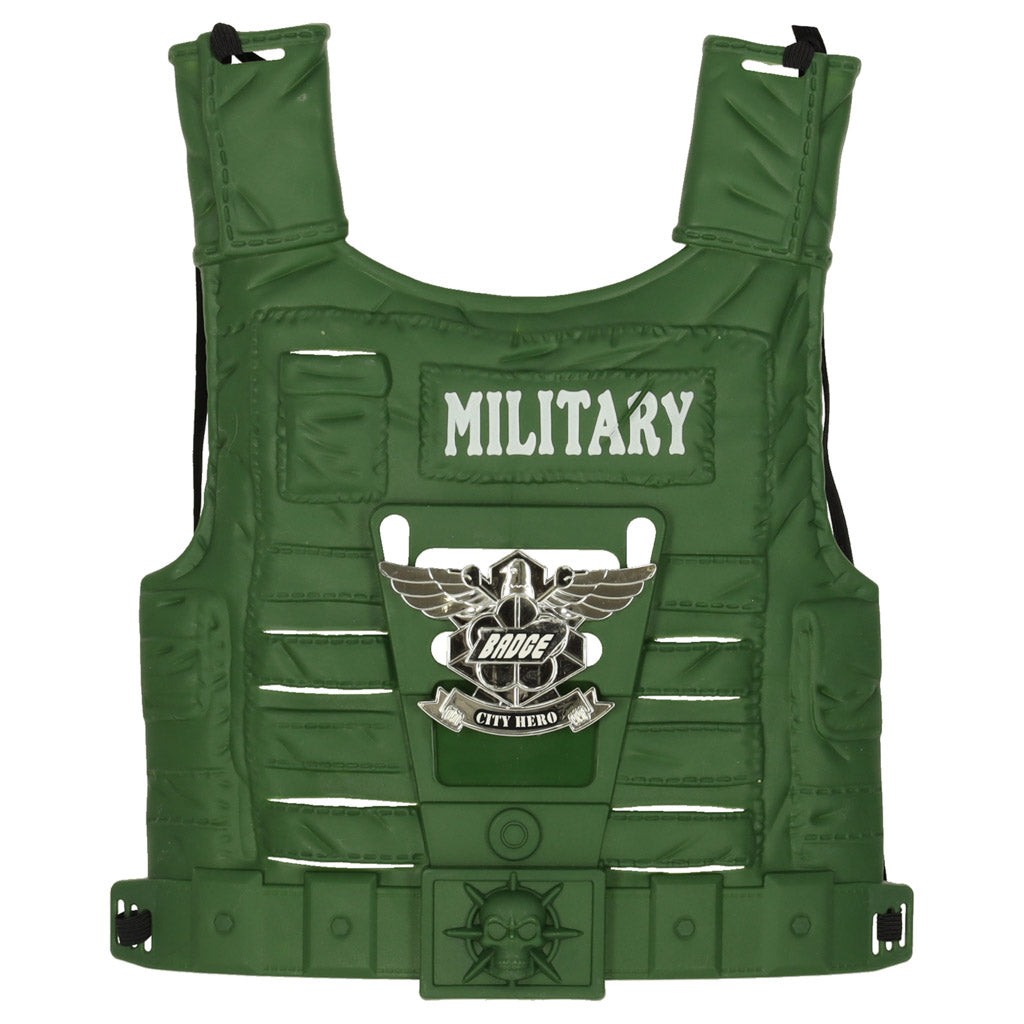 Militārais tērps bērniem ar vesti, šauteni un binokli | EcoToys