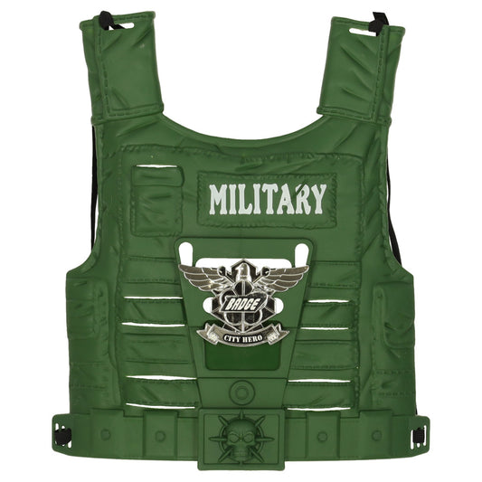 Militārais tērps bērniem ar vesti, šauteni un binokli | EcoToys