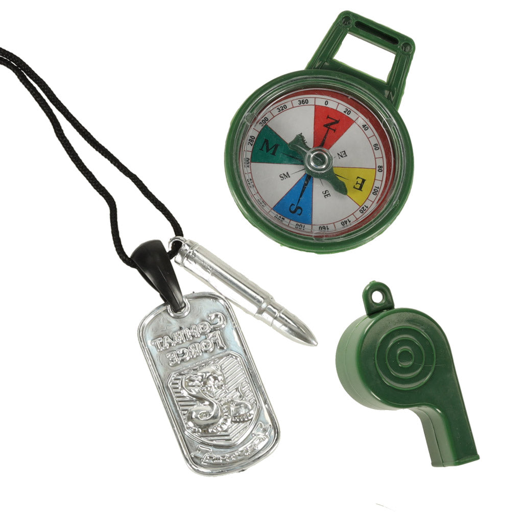 Militārais tērps bērniem ar vesti, šauteni un binokli | EcoToys